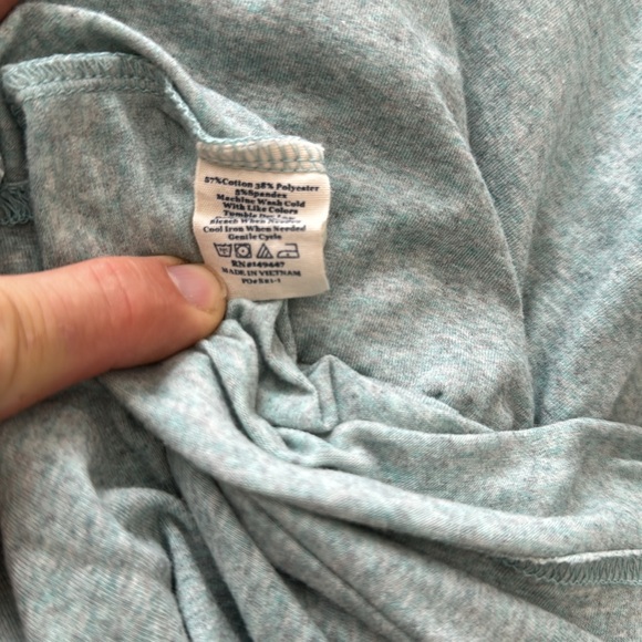 The Normal Brand Men’s short sleeve active puremeso Henley. Medium. Blue Haze. - Picture 5 of 5